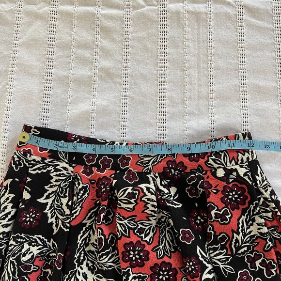 Pretty floral pink black white size 2 knee length H&M - Picture 3 of 7